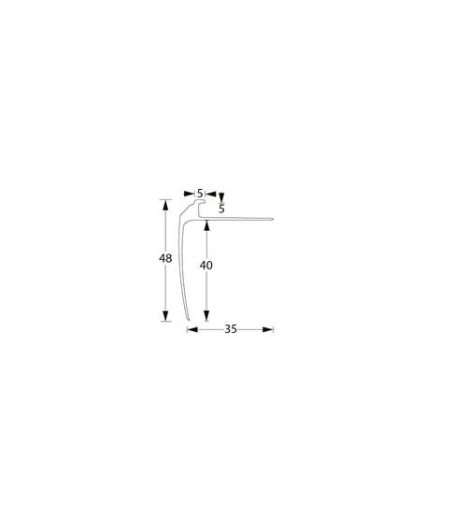 Billede af Trappefork. t/ 5mm MAT